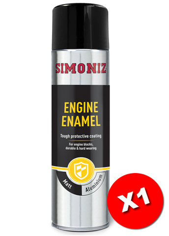 Simoniz Engine Enamel Aluminium Acrylic Spray Paint 500ml SIMVHT31D