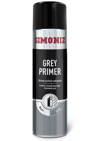 Simoniz Grey Primer Acrylic Spray Paint 500ml SIMP11D
