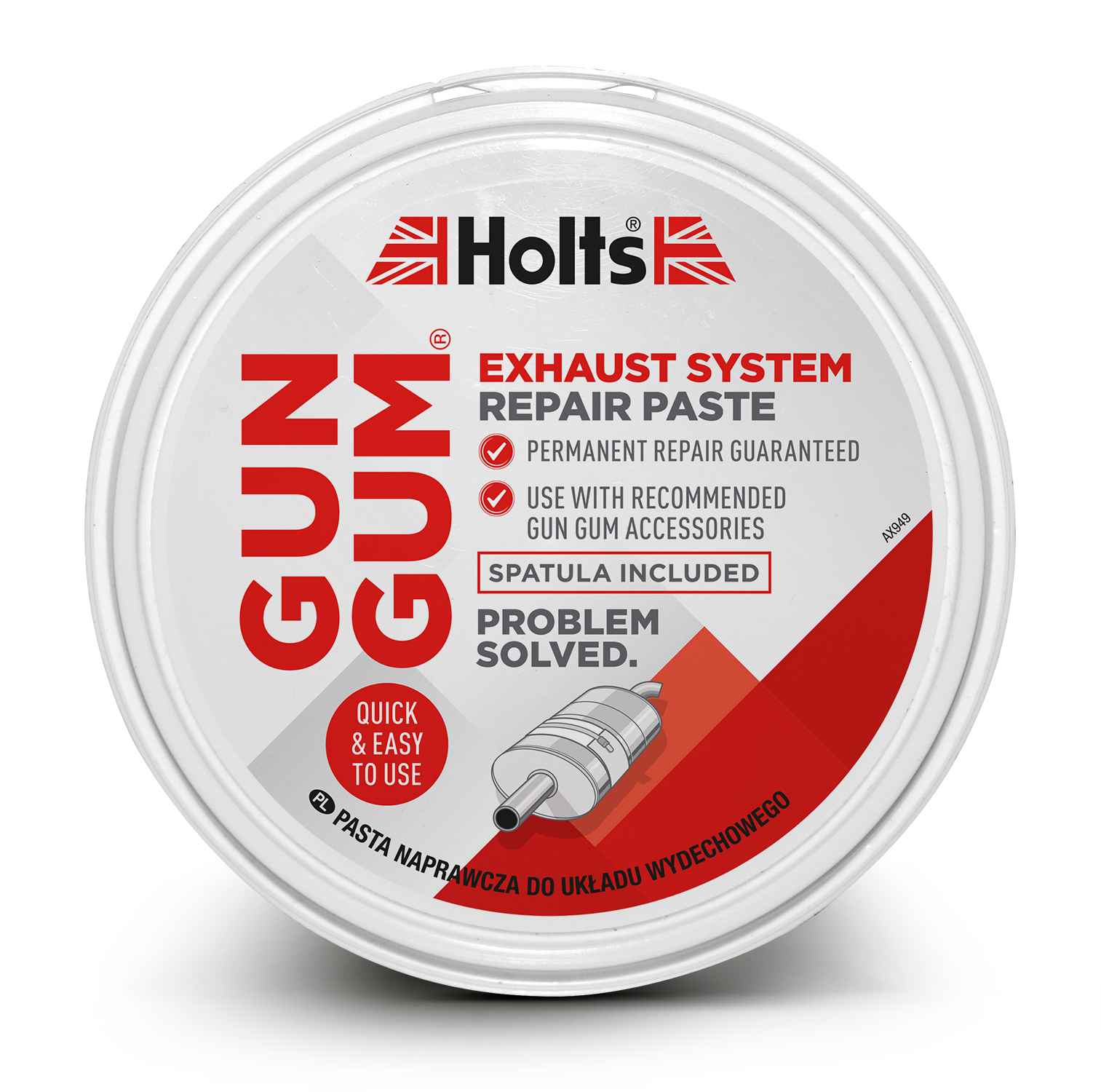 Holts Gun Gum Exhaust Repair Paste Save and Drive Automotive Car