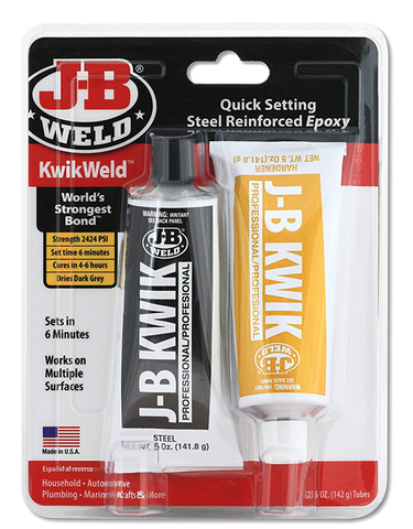 JB Weld Plastic Bonder Body Panel Adhesive And Gap Filler Syringe - 0.85 tube