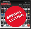 Simoniz Matt Black Acrylic Spray Paint 500ml SIMP17D