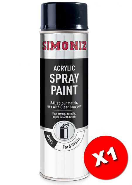 White gloss spray paint deals
