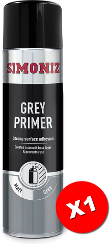 Simoniz Grey Primer Acrylic Spray Paint 500ml SIMP11D