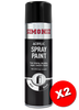 Simoniz Matt Black Acrylic Spray Paint 500ml SIMP17D