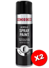 Simoniz Satin Black Acrylic Spray Paint 500ml SIMP16D