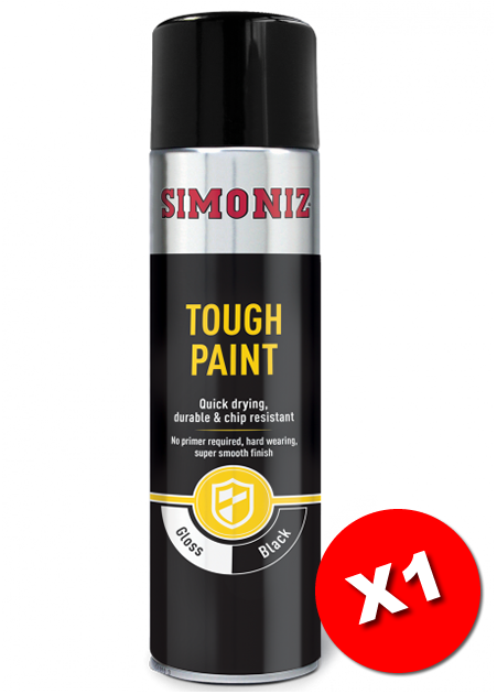 Gloss black spray on sale paint