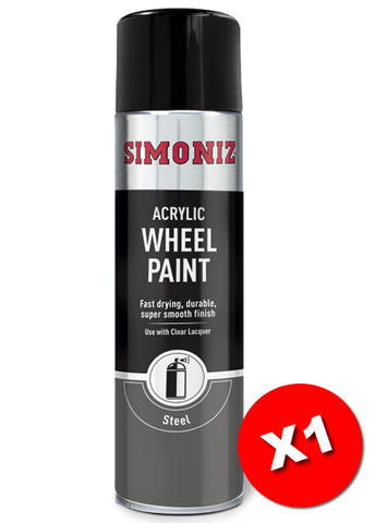 Simoniz Wheel Steel Acrylic Spray Paint 500ml SIMW51D